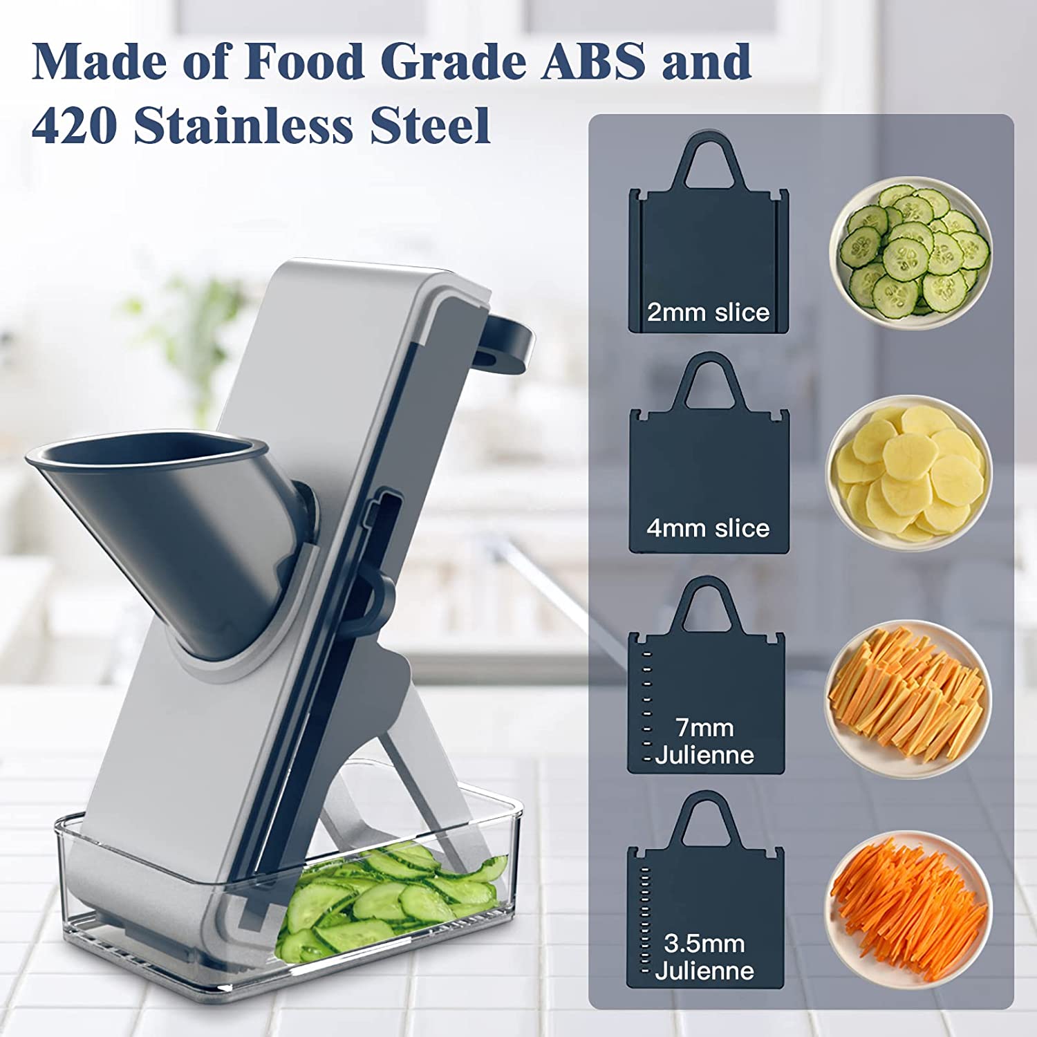 5 in 1 Multifunctional Easy Slicer Grater