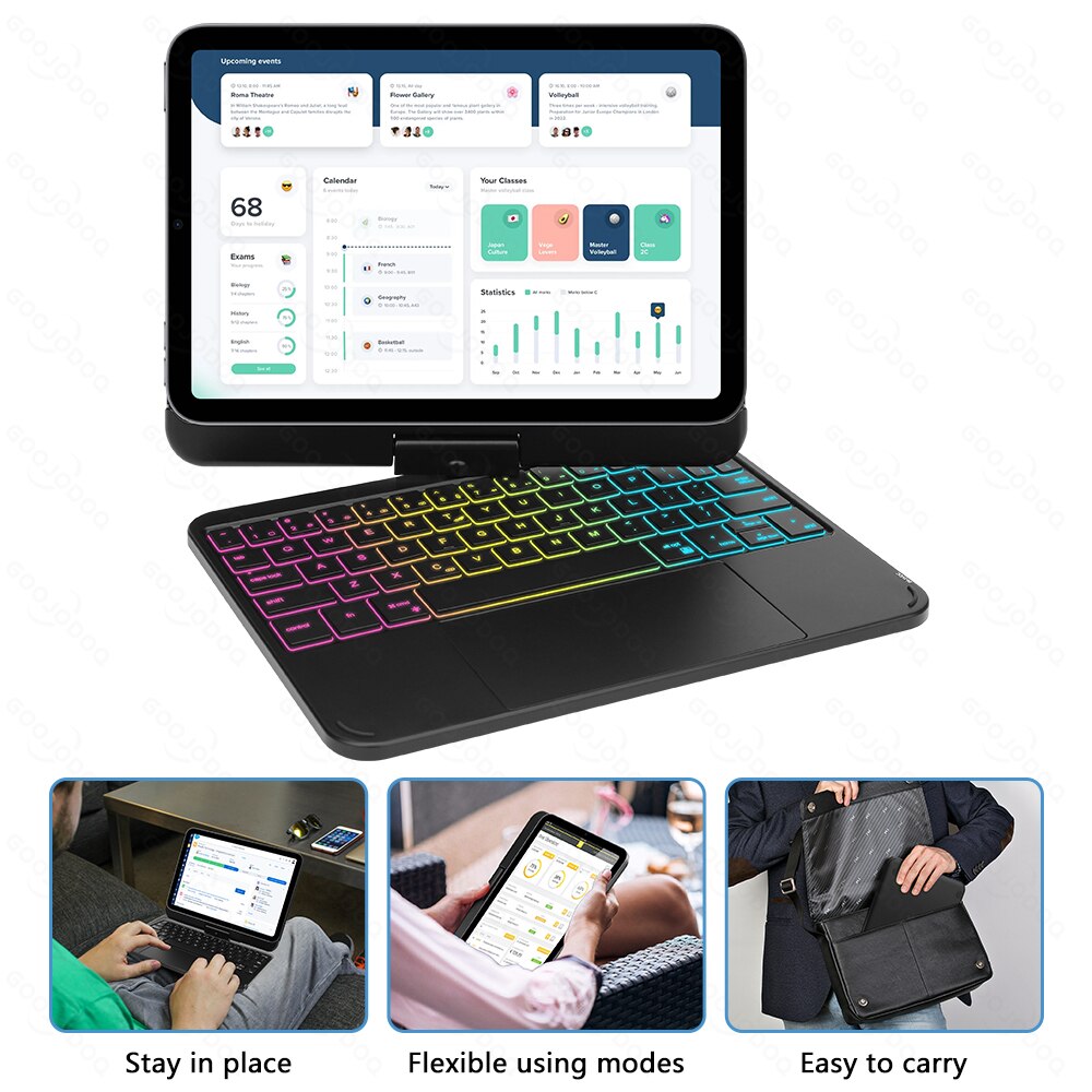 Smart Tablet Holder Keyboard