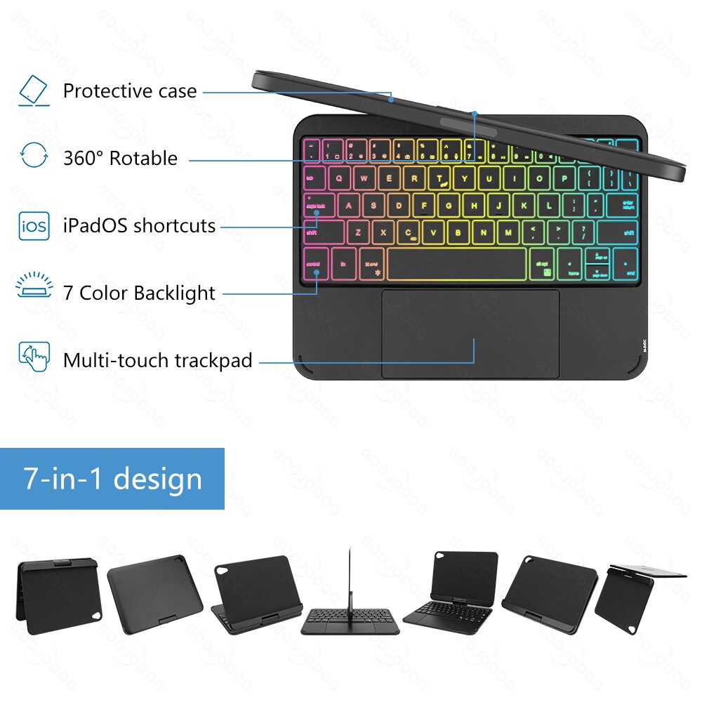 Smart Tablet Holder Keyboard