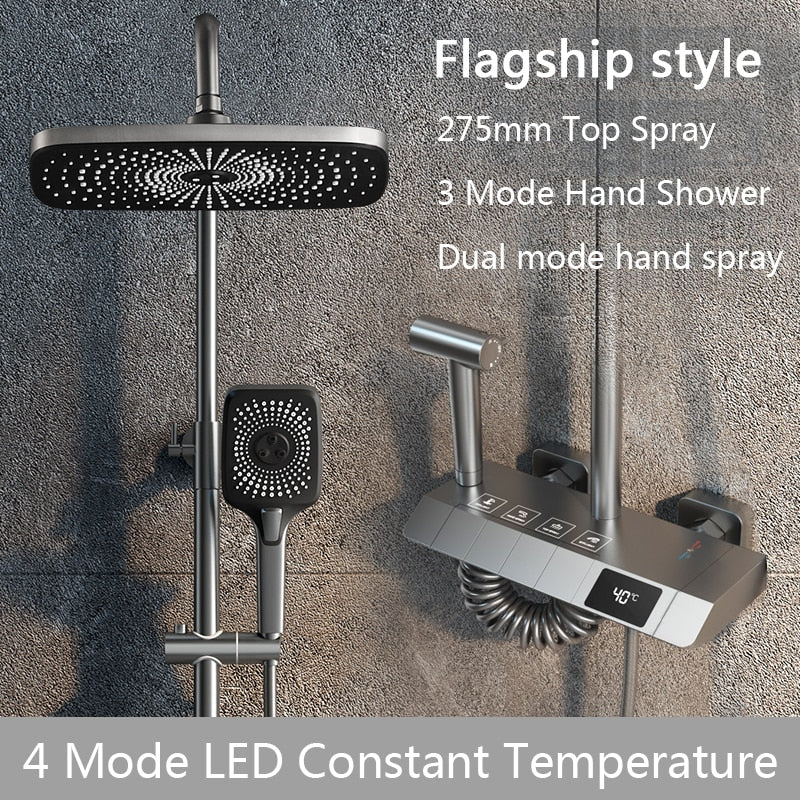 Multifunctional Faucet Shower with Digital Display