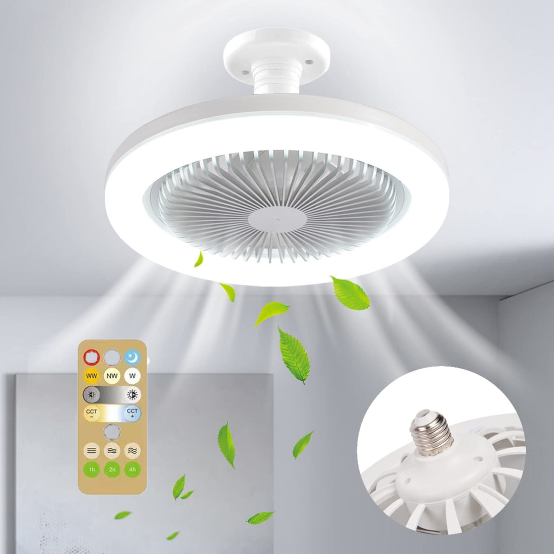 Radiant Rotating Celling Fan Lamp